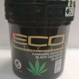 ECO STYLE Gel de Fixation Cannabis Sativa & Black castor & olive Oil