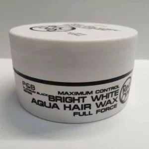 Cire capillaire Bright white aqua hair wax – full force
